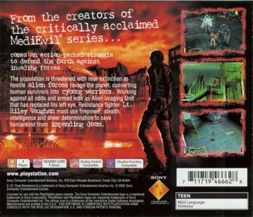 C-12 - Final Resistance (US) box cover back